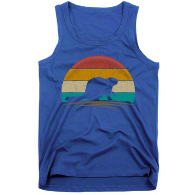 Beaver Retro Vintage Beaver Lover Gift Tank Top