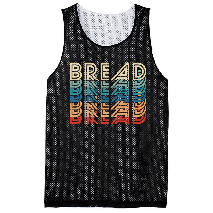 Bread Retro Vintage Carb Gluten Food Lover Foodie Mesh Reversible Basketball Jersey Tank