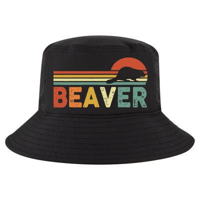 Beaver Retro Vintage 80s Style Cool Comfort Performance Bucket Hat