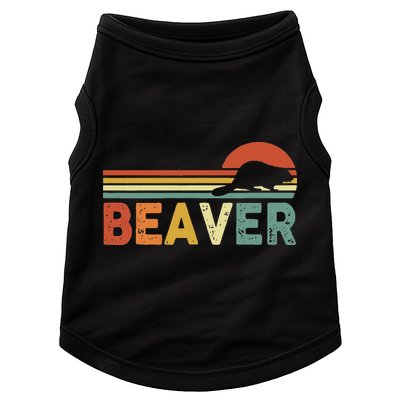 Beaver Retro Vintage 80s Style Doggie Tank