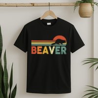 Beaver Retro Vintage 80s Style T-Shirt