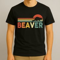 Beaver Retro Vintage 80s Style T-Shirt