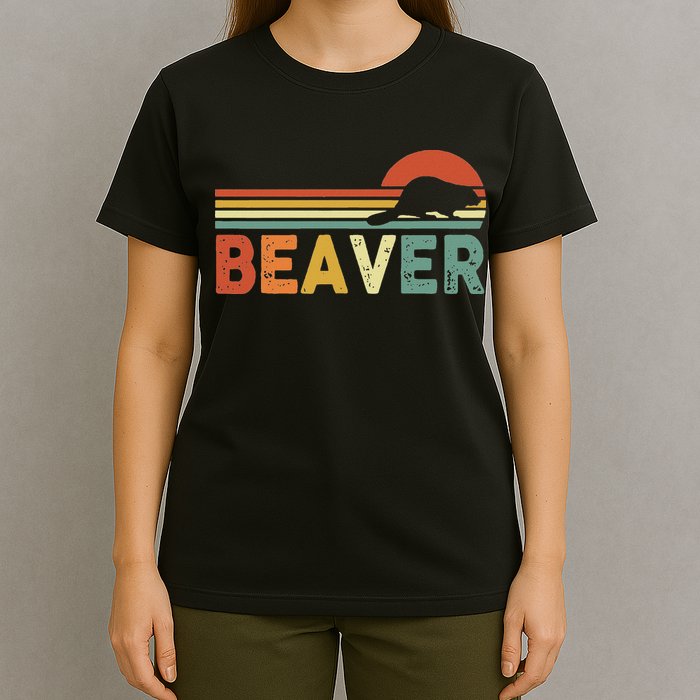 Beaver Retro Vintage 80s Style T-Shirt