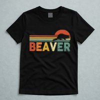 Beaver Retro Vintage 80s Style T-Shirt