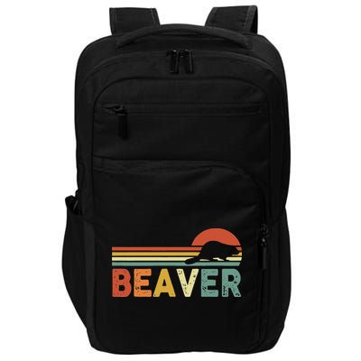 Beaver Retro Vintage 80s Style Impact Tech Backpack