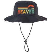 Beaver Retro Vintage 80s Style Bucket Hat
