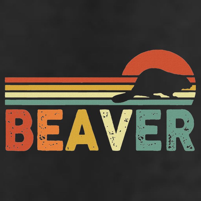 Beaver Retro Vintage 80s Style Beanie