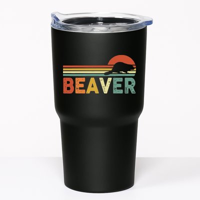 Beaver Retro Vintage 80s Style Tumbler