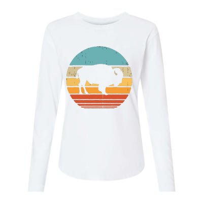 Bison Retro Vintage 60s 70s Sunset Buffalo Mammal Animal Men Womens Cotton Relaxed Long Sleeve T-Shirt