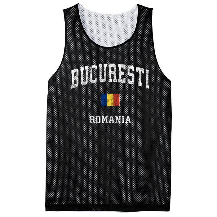 Bucharest Romania Vintage Athletic Sports Mesh Reversible Basketball Jersey Tank