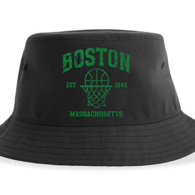 Boston Retro Vintage Classic Massachusetts Gift Tank Top Sustainable Bucket Hat