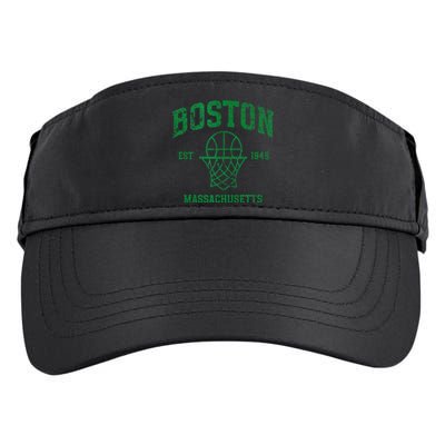 Boston Retro Vintage Classic Massachusetts Gift Tank Top Adult Drive Performance Visor