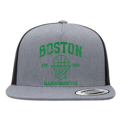 Boston Retro Vintage Classic Massachusetts Gift Tank Top Flat Bill Trucker Hat