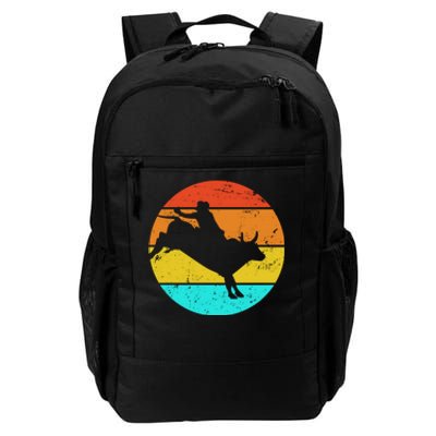 Bull Riding Vintage Rodeo Daily Commute Backpack