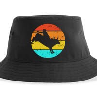 Bull Riding Vintage Rodeo Sustainable Bucket Hat