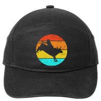 Bull Riding Vintage Rodeo 7-Panel Snapback Hat