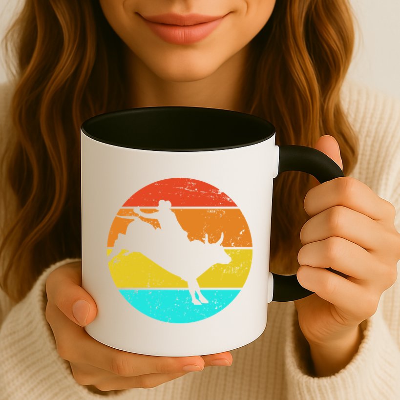 Bull Riding Vintage Rodeo Mug