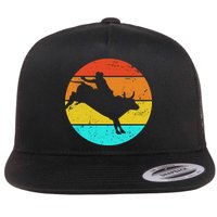 Bull Riding Vintage Rodeo Flatbill Hat
