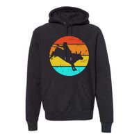 Bull Riding Vintage Rodeo Premium Hoodie