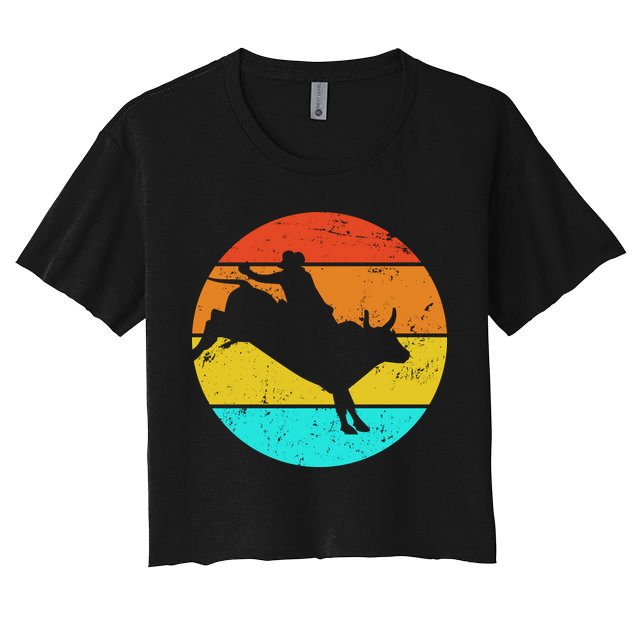 Bull Riding Vintage Rodeo Crop Top