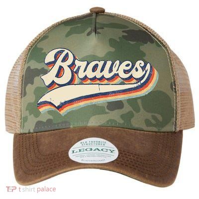 Braves Retro Vintage Baseball Legacy Tie Dye Trucker Hat