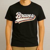 Braves Retro Vintage Baseball T-Shirt