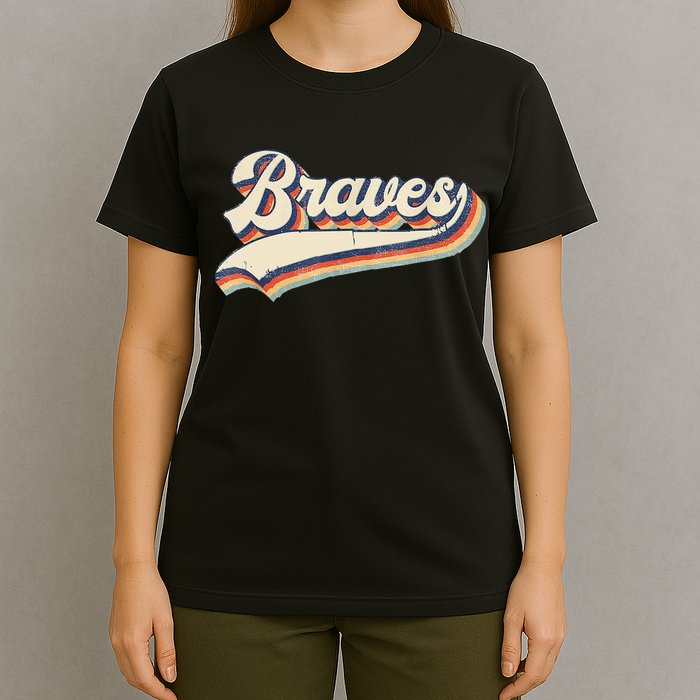 Braves Retro Vintage Baseball T-Shirt
