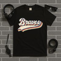 Braves Retro Vintage Baseball T-Shirt
