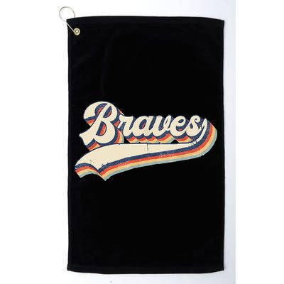 Braves Retro Vintage Baseball Golf Towel
