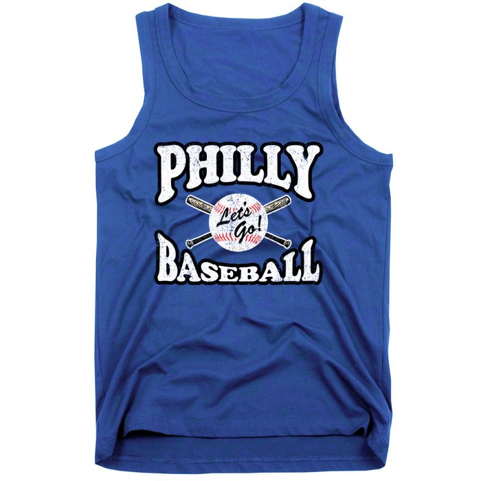 Baseball Retro Vintage Style Distressed Tank Top