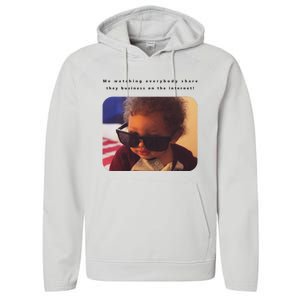 Baby Rey Viral Internet Tee Performance Fleece Hoodie