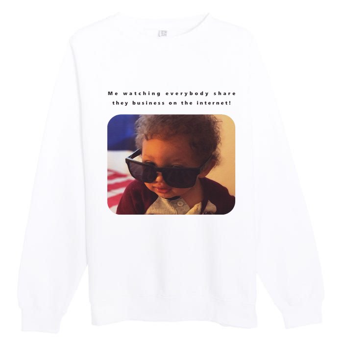 Baby Rey Viral Internet Tee Premium Crewneck Sweatshirt