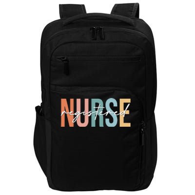 Boho Retro Vintage Registered Nurse Stethoscope Nursing Impact Tech Backpack