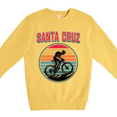 Bike Retro Vintage Santa Cruz Summer Bicycle Biking Premium Premium Crewneck Sweatshirt