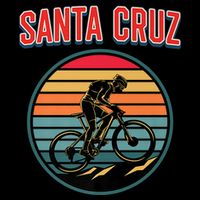 Bike Retro Vintage Santa Cruz Summer Bicycle Biking Premium Long Sleeve Shirt