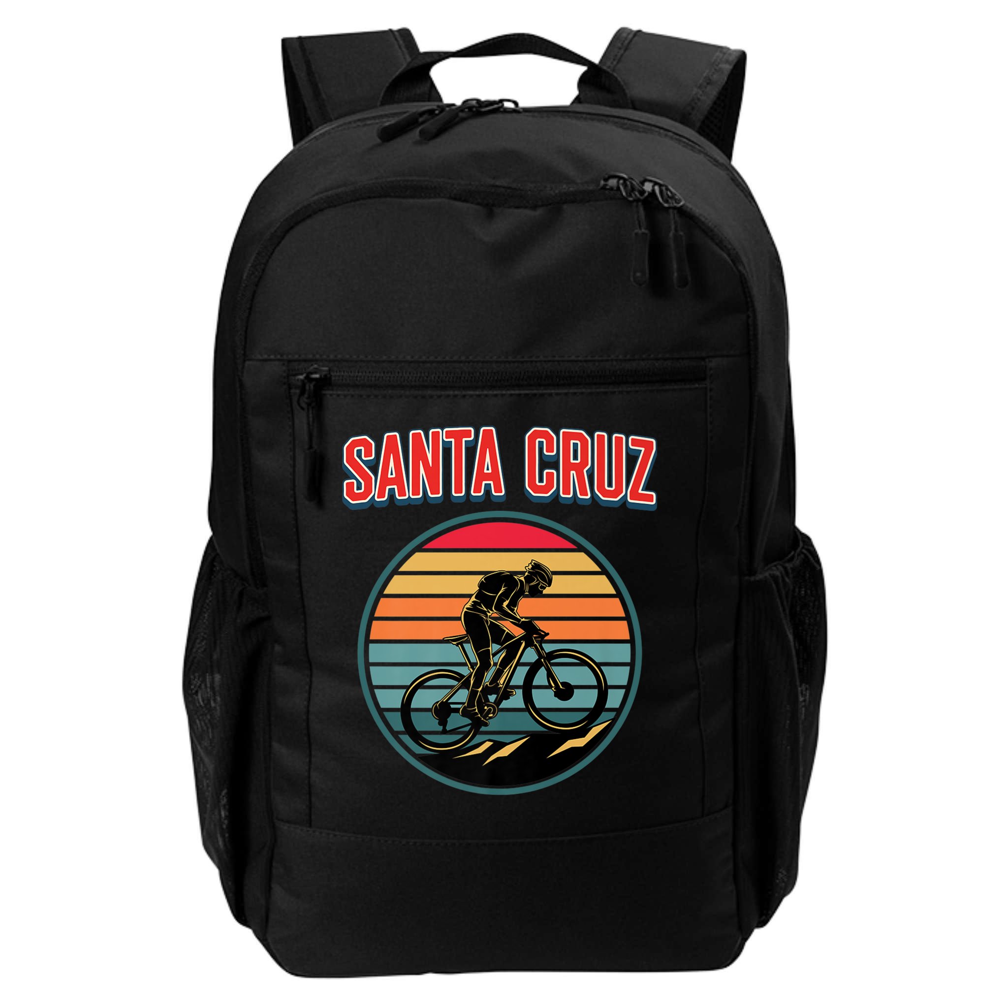 Bike Retro Vintage Santa Cruz Summer Bicycle Biking Premium Backpack