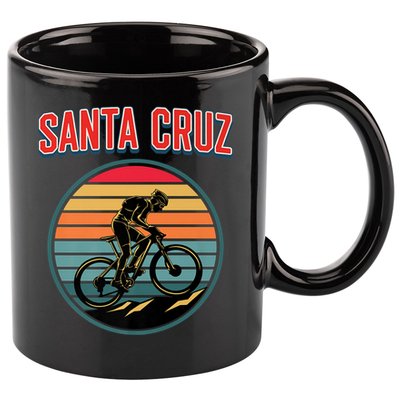 Bike Retro Vintage Santa Cruz Summer Bicycle Biking Premium 11oz C Handle Ceramic Mug