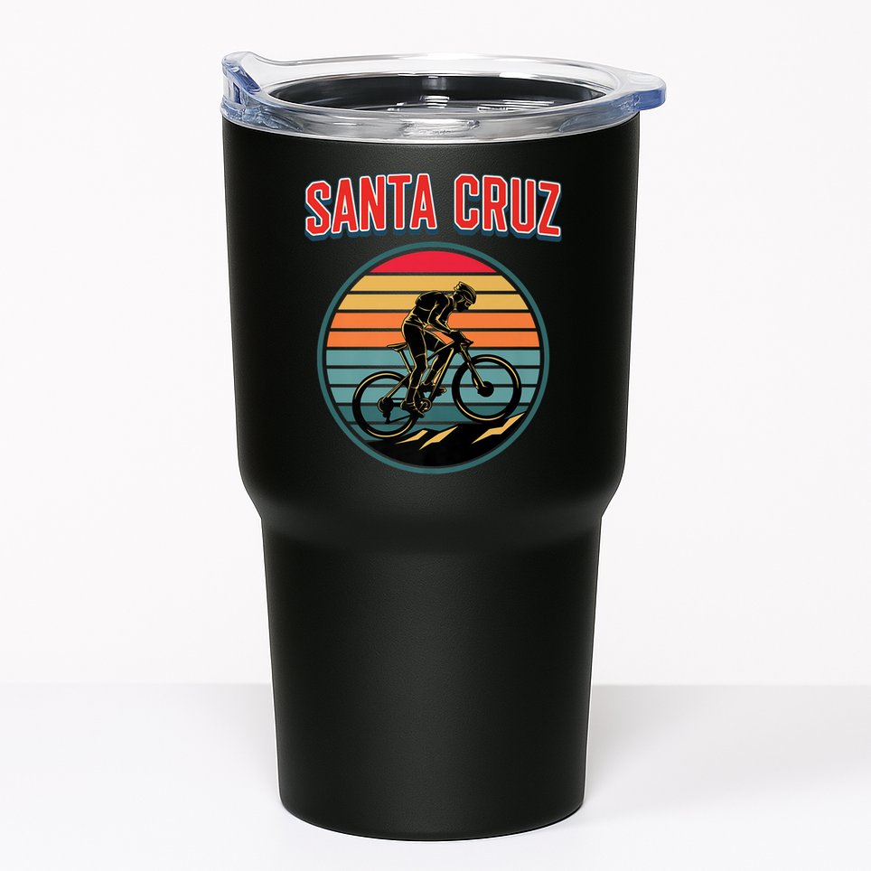 Bike Retro Vintage Santa Cruz Summer Bicycle Biking Premium Tumbler