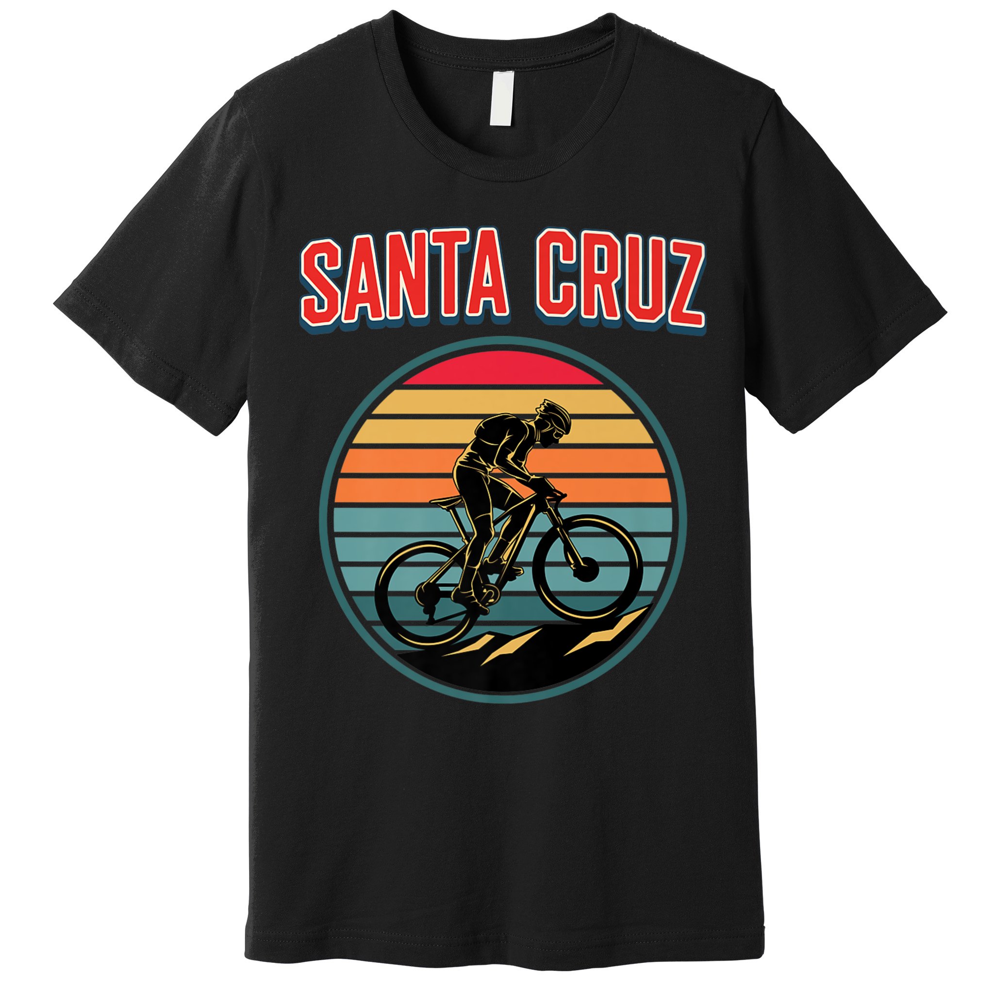 Bike Retro Vintage Santa Cruz Summer Bicycle Biking Premium Premium T-Shirt