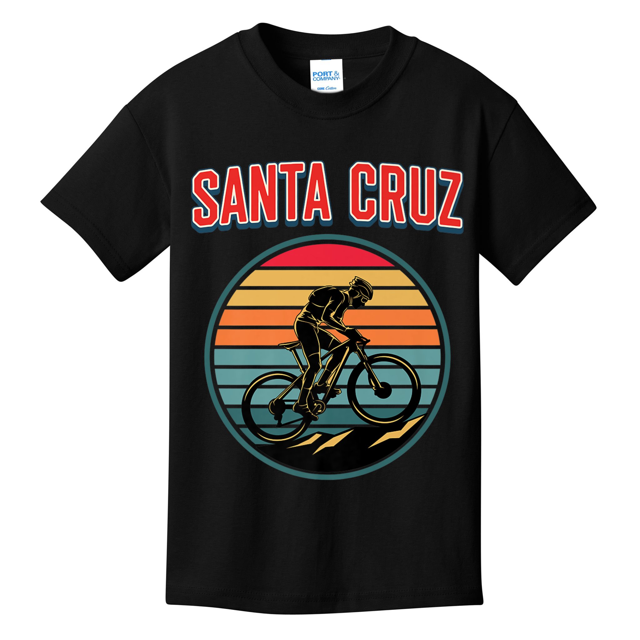 Bike Retro Vintage Santa Cruz Summer Bicycle Biking Premium Kids T-Shirt