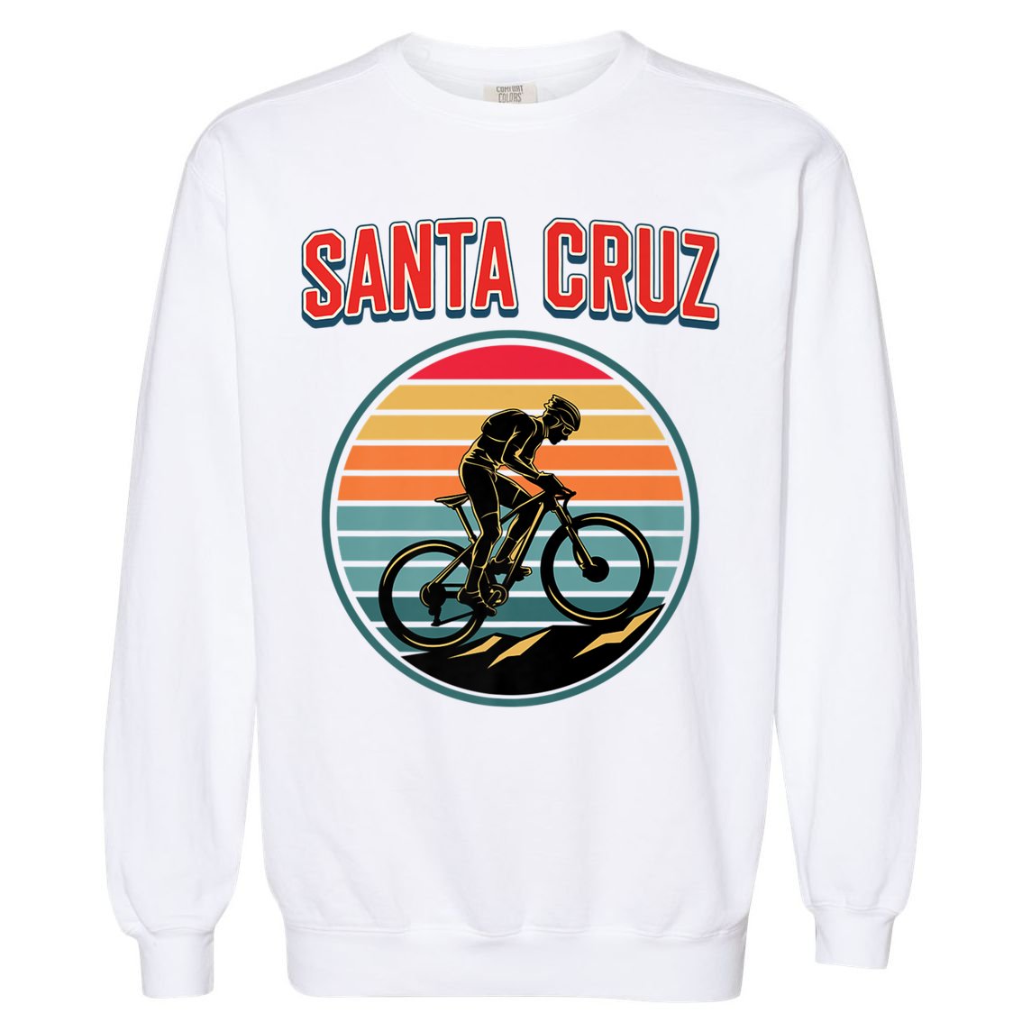 Bike Retro Vintage Santa Cruz Summer Bicycle Biking Premium Garment-Dyed Sweatshirt