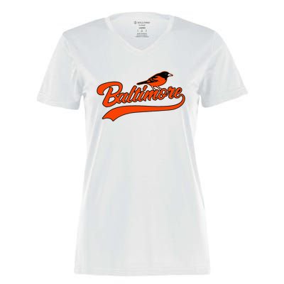 Baltimore Retro Vintage Baseball Classic Maryland Women's Momentum V-Neck T-Shirt