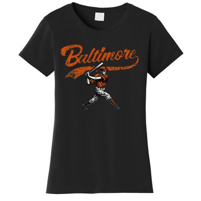 Baltimore Retro Vintage Baseball Classic Maryland Women's T-Shirt