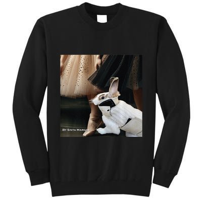 Bunny Rabbit With Ballet Dancers Tall Sweatshirt