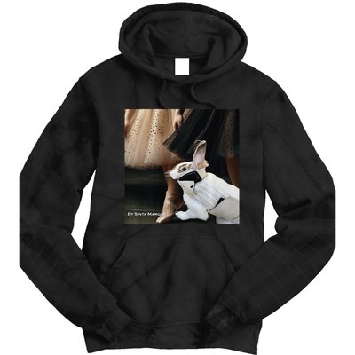 Bunny Rabbit With Ballet Dancers Tie Dye Hoodie