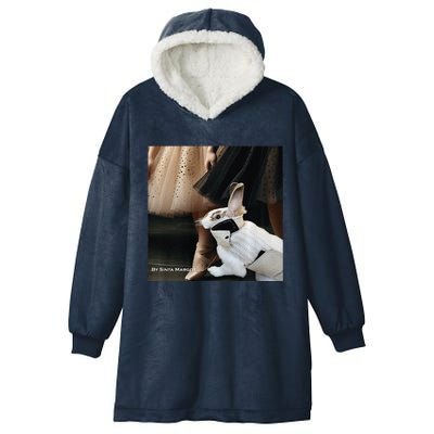 Bunny Rabbit With Ballet Dancers Hooded Wearable Blanket