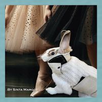 Bunny Rabbit With Ballet Dancers Sueded Cloud Jersey T-Shirt