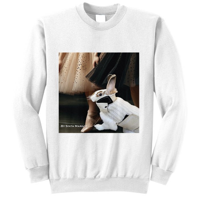 Bunny Rabbit With Ballet Dancers Sweatshirt