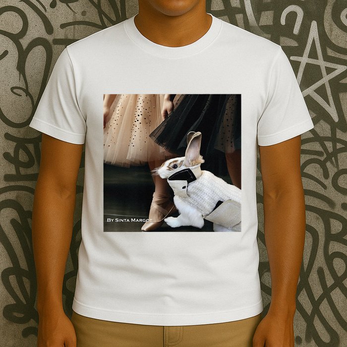 Bunny Rabbit With Ballet Dancers T-Shirt