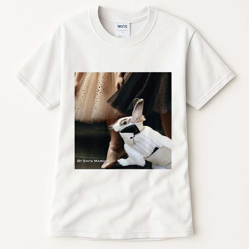 Bunny Rabbit With Ballet Dancers Tall T-Shirt